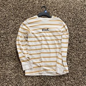 HUF long sleeve cream Shirt
